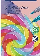 Faber-Castell Goldfaber Aqua Dual Markers - Candy Shop, Set of 6