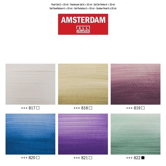 Ashley Furman band inzet Talens Amsterdam acrylverf 20 ml parelmoer kleuren - verf -  kunstenaarsmaterialen