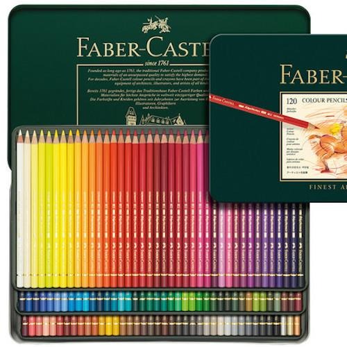 Faber Castell Polychromos kleurpotloden in blik - kleurpotloden kunstenaarsmaterialen